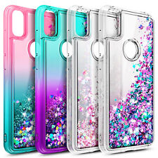 For T-Mobile REVVL 4/REVVL 4+/REVVL 5 Case Glitter Phone Cover w/ Tempered Glass