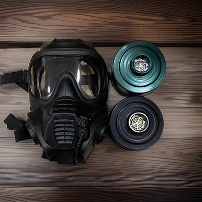 MASCARILLA GAS SCOTT GSR/FFR, TALLA 3, NEGRA con filtro leer descripción  Foto 1 de 4