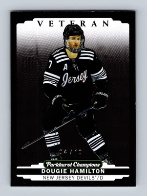 2022-23 Parkhurst Champions Black #144 Dougie Hamilton #/10 New Jersey Devils - Image 1 of 2