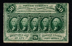 PERFORATED 1st Issue 50c 1862-63 CRISP AU Fractional Currency! - Picture 1 of 2