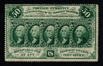 PERFORATED 1st Issue 50c 1862-63 CRISP AU Fractional Currency! - Image 1 of 2