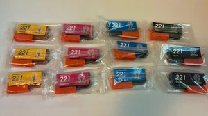Lot 12 CLI-221  COLOR replacement Ink Cartridges for Canon MX860 Black C, M, Y - Picture 1 of 5