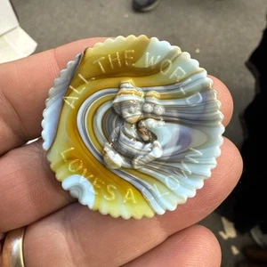 Mosser Glass All The World Loves A Clown Miniature Plate - Picture 1 of 3