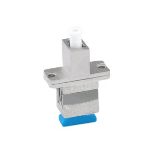 Silver SC to LC Single Mode Housing Fiber Optic Adapter SC-LC Flange Coupler - Photo 1/4