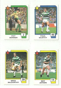 4 x CELTIC - Panini Soccer Superstars 1988 Cards - Picture 1 of 1