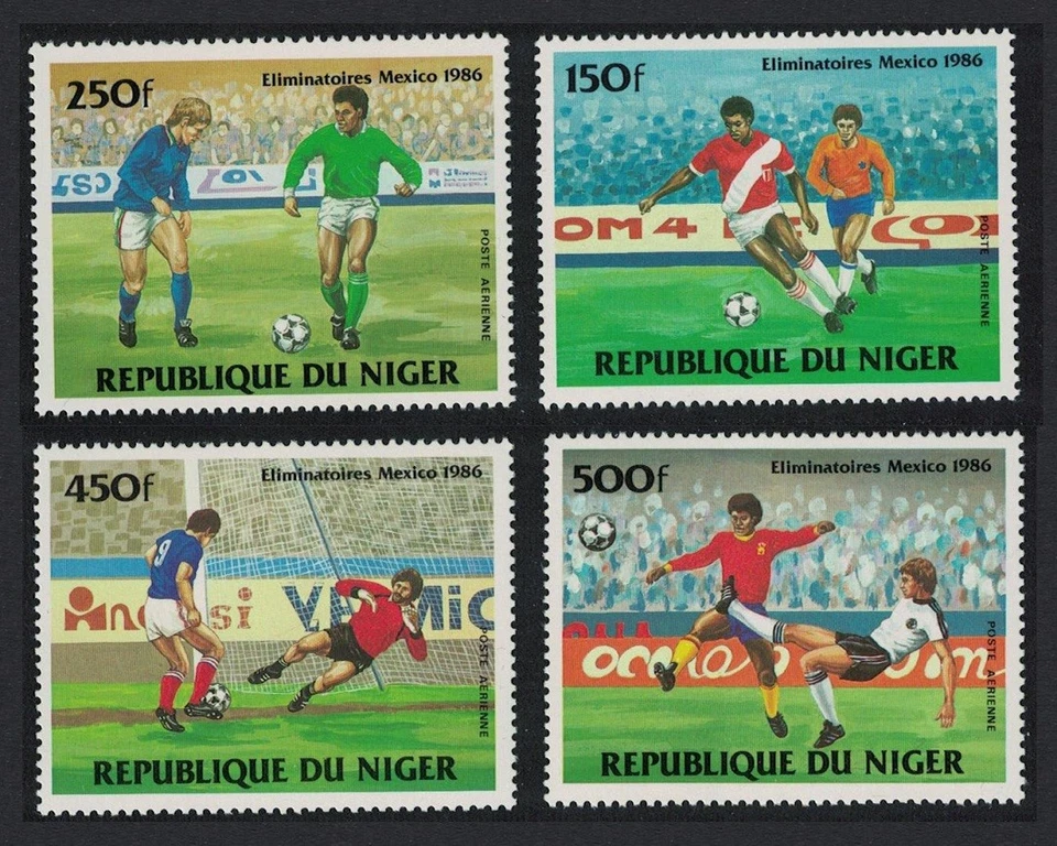 Niger World Cup Football Championship Mexico 4v 1984 MNH SG#1009-1012 — 第 1/1 张图片