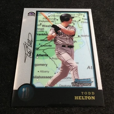 1998 Bowman Chrome International #119 Todd Helton HOF Colorado Rockies - Image 1 of 2