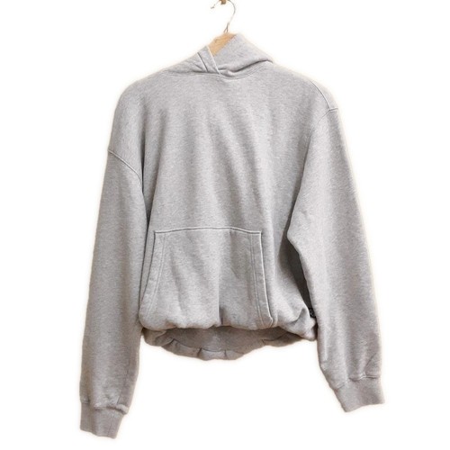 Autentica ALEXANDER WANG Felpa con cappuccio da donna in cotone grigio [materiale esterno]