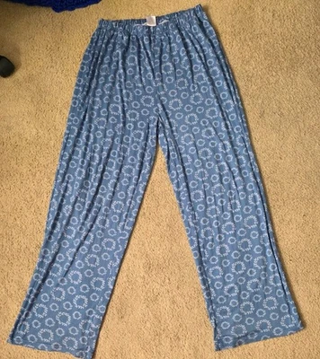 Pantalones de salón de pijama íntimos Mayfair para mujer talla grande cintura elástica floral Foto 1 de 4