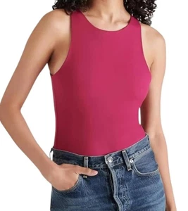 NWT Steve Madden Nico Bodysuit Forest Berry Small - Picture 1 of 8