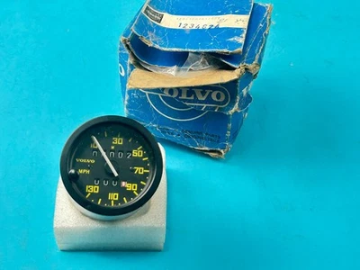 Volvo 240 260 GT Speedometer 130 MPH Dated  3/75 Part # 1234621 Genuine NOS # 4 - Image 1 of 4