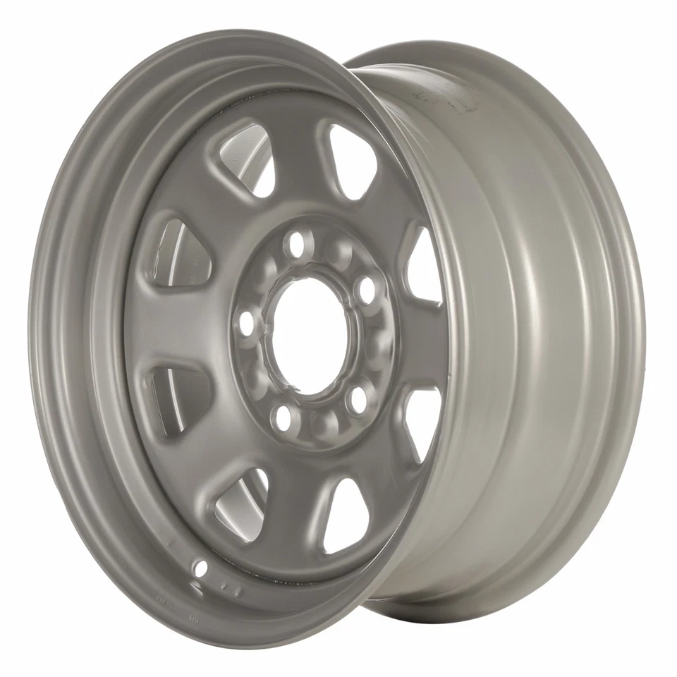 Rueda de acero plateada 01447 reacondicionada OEM 15x6,5 para camioneta GMC Safari 1985-1995 Foto 1 de 1