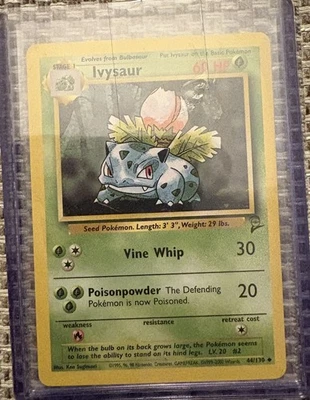 Ivysaur 44/130 | Base Set 2 | Non Holo Pokemon Card LP - Image 1 of 2