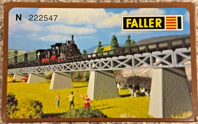 222547 Faller N  Auffahrtspfeiler-Set Bausatz NEU OVP - Bild 1 von 2