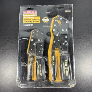 NOS CRAFTSMAN PROFESSIONAL USA Auto Locking Self-Sizing Pliers 7" & 9" 45308 - Picture 1 of 4