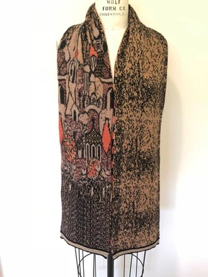 Chanel Moscow 2009 Rare Collectible Paris-Moscou Wool Blend Large Scarf 72" X 9" - Image 1 of 4
