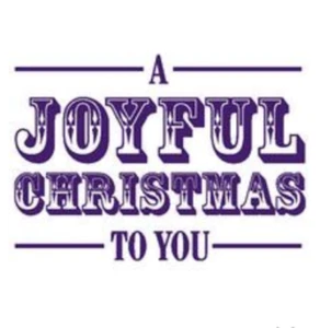 Stamp It A joyful Chrismtas Wood Mounted Stamp, Craft, Greeting Cards - Picture 1 of 1
