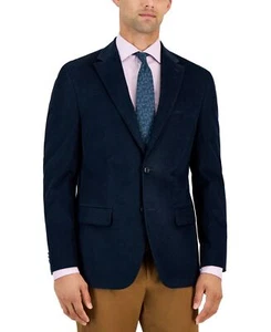 Tommy Hilfiger Men’s Modern Fit Corduroy Sport Coat Blazer, Navy, 36S - Picture 1 of 1