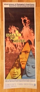 WALL OF NOISE - Suzanne Pleshette, Ty Hardin, 1963 Movie Poster Insert 36x14" - Bild 1 von 1