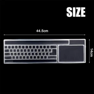 1 x Universal Clear Keyboard Skin Protector Silicone new~ PC Desktop E7L3 - Picture 1 of 11