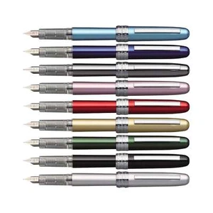 Platinum Plaisir Fountain Pen | Aluminum Pens | Fine 03 / Medium 05 Home Writing - Picture 1 of 15