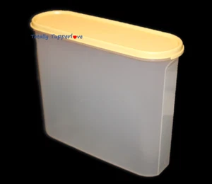 Tupperware #4 Super Oval Modular Mates 17 Cups Chickadee Yellow Seal Vintage - Picture 1 of 2