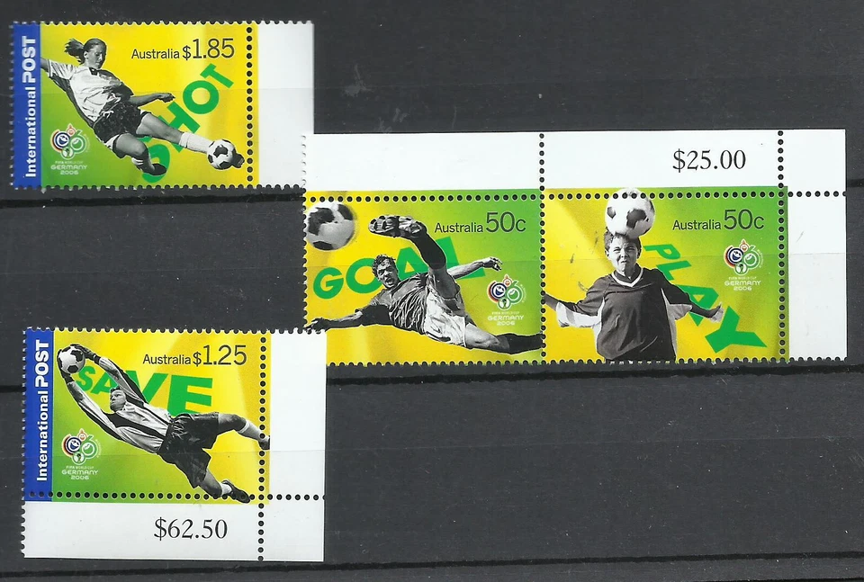 FÚTBOL CON COPA 2006, AUSTRALIA, JUEGO COMPLETO, MNH Foto 1 de 1