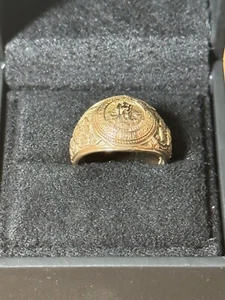1947 Hampton High School Virginia Class Ring 10k Yellow Gold, Free Insured Ship - Picture 1 of 6