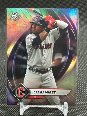 2022 Bowman Platinum Jose Ramirez #84 - Cleveland Guardians - Image 1 of 2