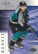 2001-02 UD Top Shelf Hockey #46B Mikael Samuelsson RC 561/900