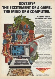 Magnavox Odyssey2 1981 Quest For The Rings anuncio impreso vintage anuncio de los 80 - Imagen 1 de 1