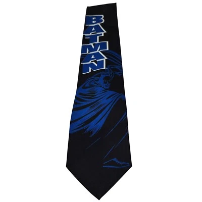 Corbata Ralph Marlin Batman Para Hombre 59x4 Negra Azul DC Comics De Colección 1998 Foto 1 de 4