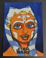 2019 Topps Star Wars Saga Ahsoka Tano Sketch Art Card By Richard Serrao - 1/1