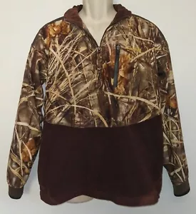 Gamehide Mens M Pullover 1/4 Zip Duck Hunting Fleece Jacket Advantage Max4 HD - Picture 1 of 7