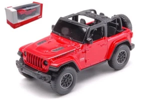 Modellino auto scala 1:43 JEEP WRANGLER RUBICON OPEN RED diecast modellismo - Foto 1 di 1