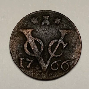 1700s Coin - Netherlands East Indies Duit FREE SHIPPING - Picture 1 of 2