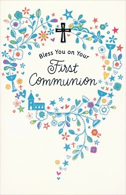 Nice FIRST COMMUNION Card, Bless You God's Special Love by American Greetings +✉ - Image 1 of 4