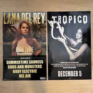 2pcs Lana Del Rey Tropico & Born To Die Paradise Edition 2 Side Print Poster Set - Picture 1 of 7