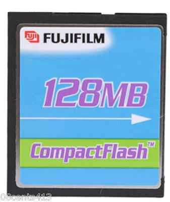 FujiFilm CompactFlash 128MB Memory Card for Audio Players & More! **NEW** - Image 1 of 2