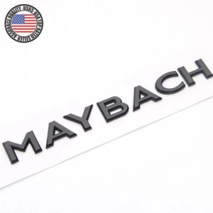Nameplate Gloss Black Maybach Letter Emblem Trunk Hatch Sticker Maybach Badge - Bild 1 von 4
