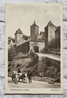 AK Rothenburg Tauber Kobolzellertor Architektur Ansichtskarte Postkarte Vintage - Bild 1 von 2