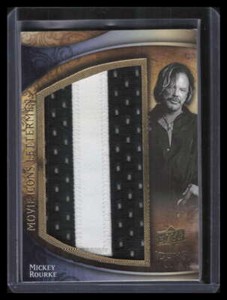 2009 Upper Deck Icons Movie Lettermen MLMR Mickey Rourke Letter Patch 20/91