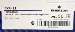 EMERSON EX7 I21 PCN 800624 Electrical Control Valve 1-1/8" X 1-3/8" EX7 121 - Picture 1 of 6