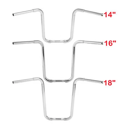 14/16/18'' Rise Ape Hanger Handlebar Fit For Harley Davidson Sportster Softail - Image 1 of 4