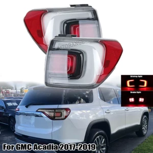 Outer Left+Right Tail Lights For GMC Acadia 2017 2018 2019 Rear Lamps Red White - Picture 1 of 13