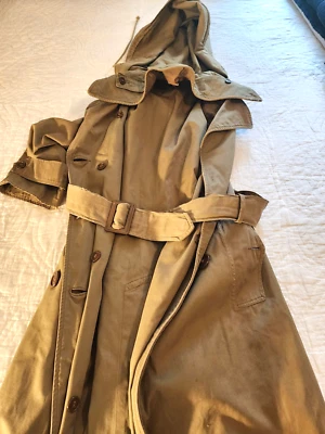 WWII WOMEN's MARINE CORPS USMC OVERCOAT with HOOD USMCWR - Image 1 of 4