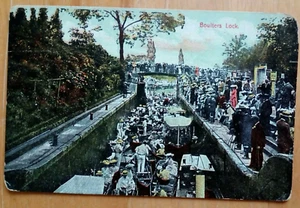 CARD; BERKSHIRE;MAIDENHEAD; BOULTERS LOCK; REGATTA; ca1900 - Picture 1 of 2