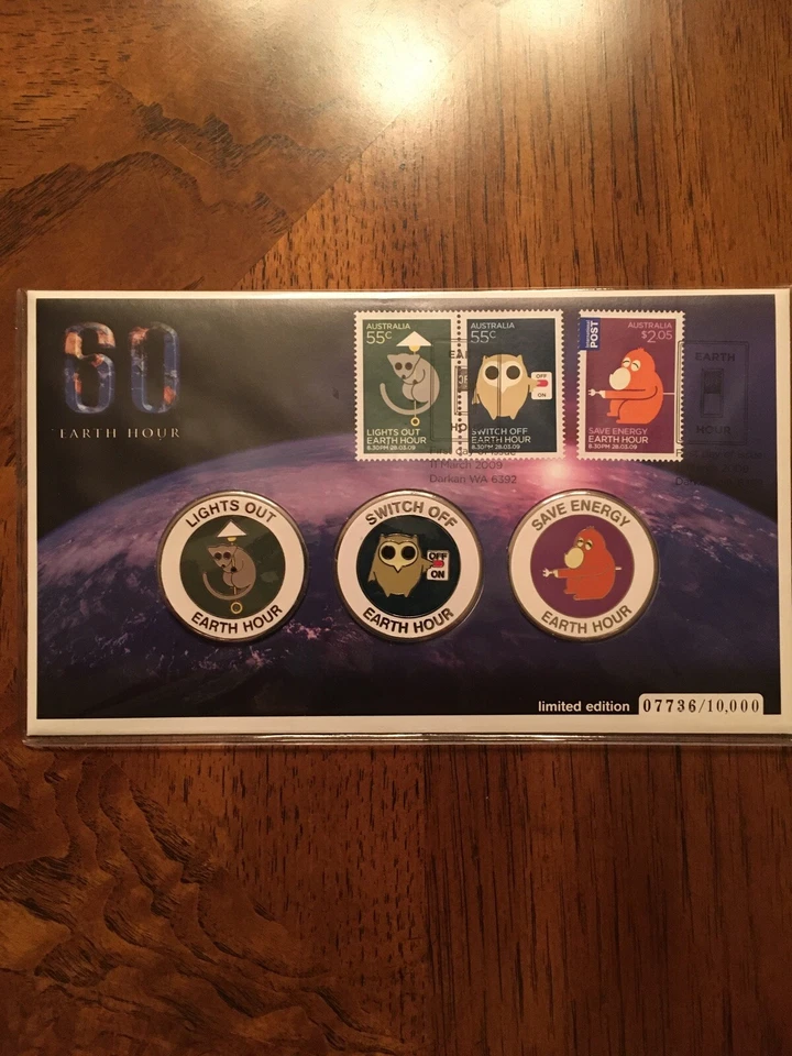 Hora del Planeta FDC 2009 edición limitada 07736/10000 Foto 1 de 1