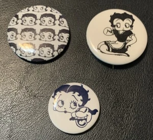 Vtg Betty Boop Pin Button King Features Syndicate Pinback Lot Of 3. - Picture 1 of 2