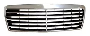 Front Grill Assembly w/ Chrome Shell For Mercedes Benz E-CLASS W210 S210 96-99 - Picture 1 of 3